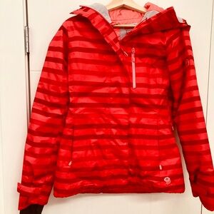Mountain Hardwear Women’s Red Striped Ski Jacket